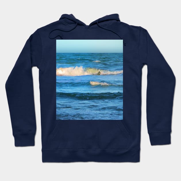 Summer ocean waves Hoodie by hereswendy